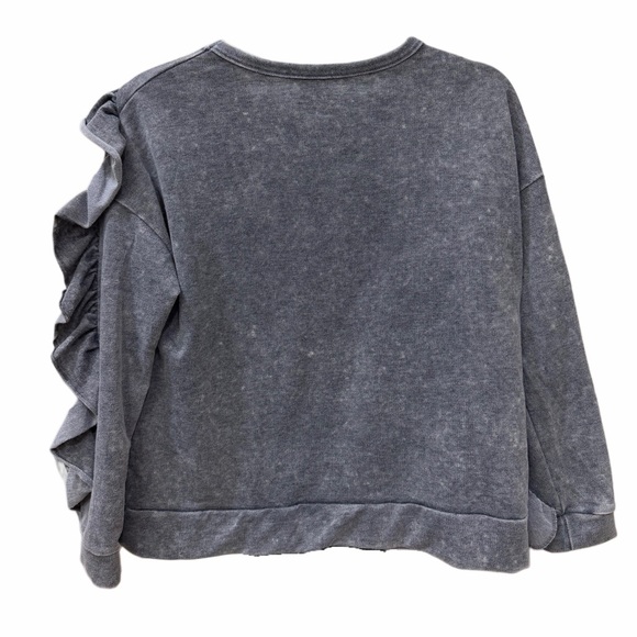 Poof! Ruffle Sweatshirt – Size Small - Picture 3 of 3